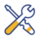 Pictogramme de maintenance et hébergement