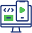 Ordinateur et téléphone avec code
