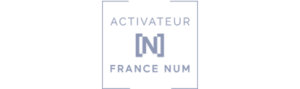 Logo simple et moderne en bleu
